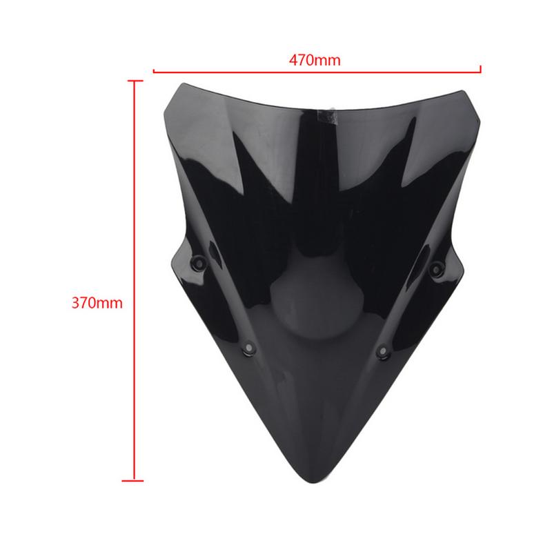 Product Introduction of Motorcycle Double Bubble Windshield Deflector Protector Wind Screen For Kawasaki Ninja650 ER6F EX650R 2017-2019 ER-6F EX 650R 23