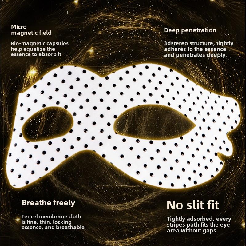 [30 Pieces] Deep Moisturizing Brightening Black Magnet Eye Mask Hydrating Hydrating and Reducing the Fine Lines Firming Skin Essence Eye Mask Beauty Salon Gentle Moisturizer Hydrate Moisture 1