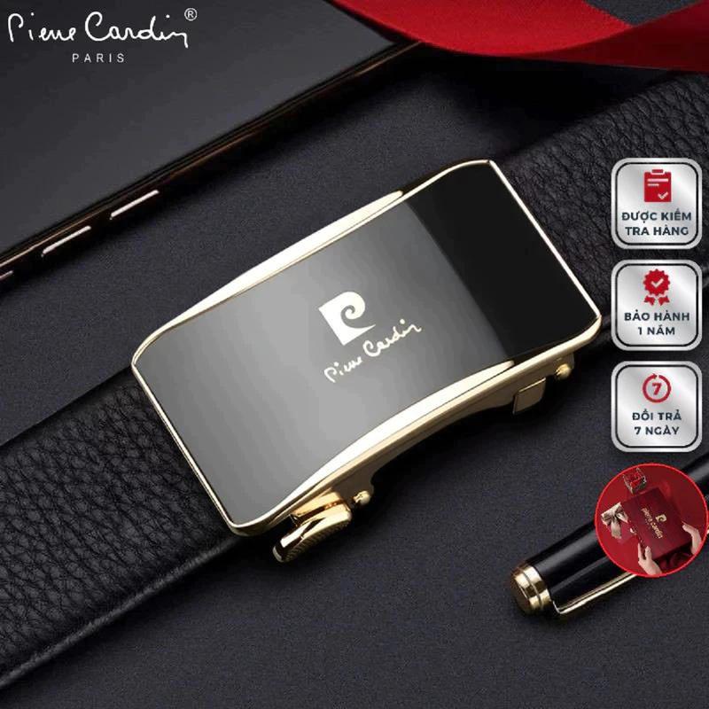 Thắt Lưng Nam Cao Cấp Hàng Hiệu Pierre Cardin Dây Luồn Trong Dây Nịt Nam PD127 Hộp Gỗ Làm Quà Tặng Quà Biếu Khóa gài tự động Nam giới Voi