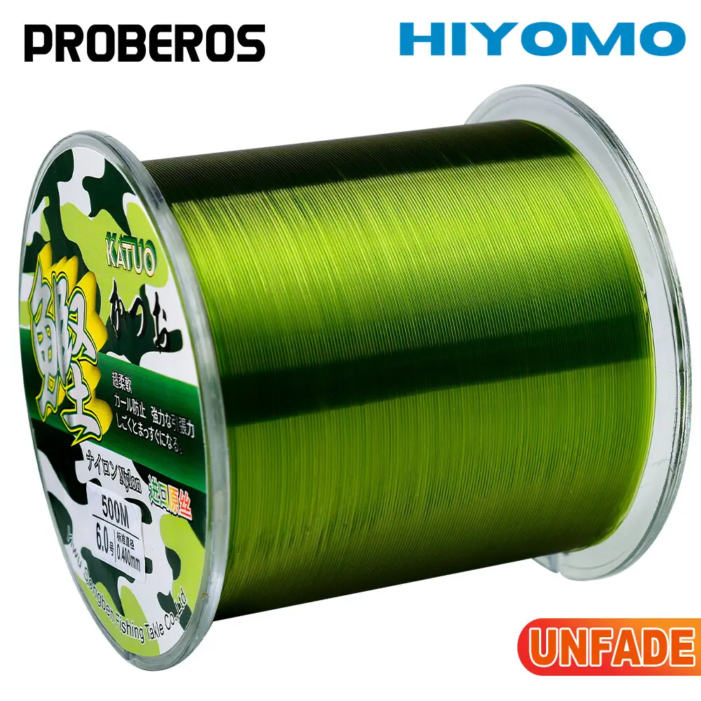 Dây Câu Cá Đa Lõi, PROBEROS, Chiều Dài 500m, Lực Kéo 3.53LB-43LB, Siêu Chắc, Dây Dẫn Nhật Bản, Dây Nylon, Dây Cá Vô Hình Bọc Fluorocarbon, Thích Hợp Cho Dụng Cụ Câu Cá Chép