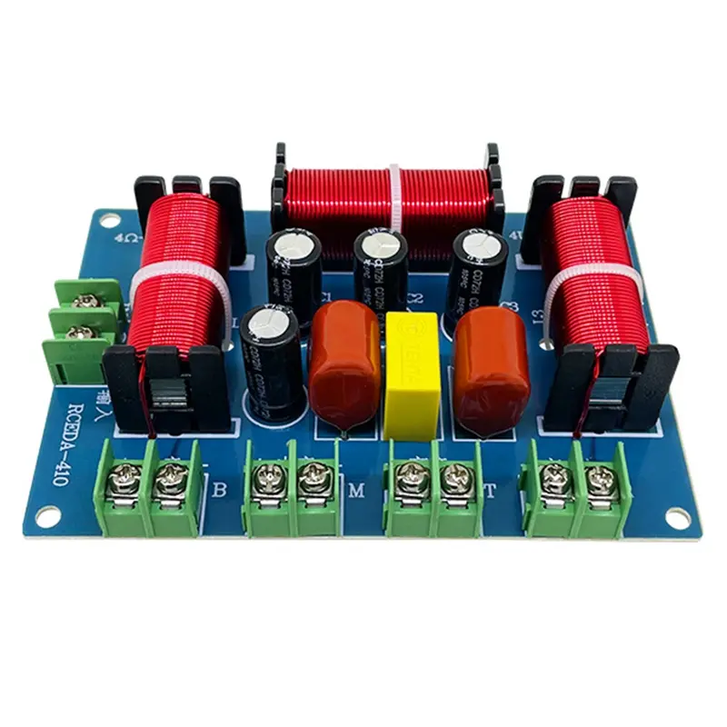 Bộ Chia Tần Số Âm Thanh Loa, Thiết Kế 4 Chiều, Crossover Loa Midrange + Bass, Thích Hợp Cho Loa Rạp Hát Gia Đình Nghe Nhạc Earphone 0