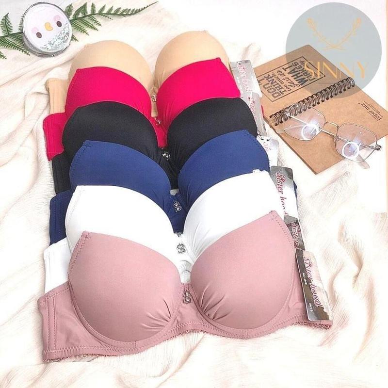 848_Áo Lót Thái Hiệu Sister Hood , áo lót học sinh Cao Cấp Mút 1cm Mỏng Nhẹ, Vải Mịn, Áo Lót Loại 3 Dây Nhung Bra Nhung Bra áo ngực áo ngực nữ áo lót