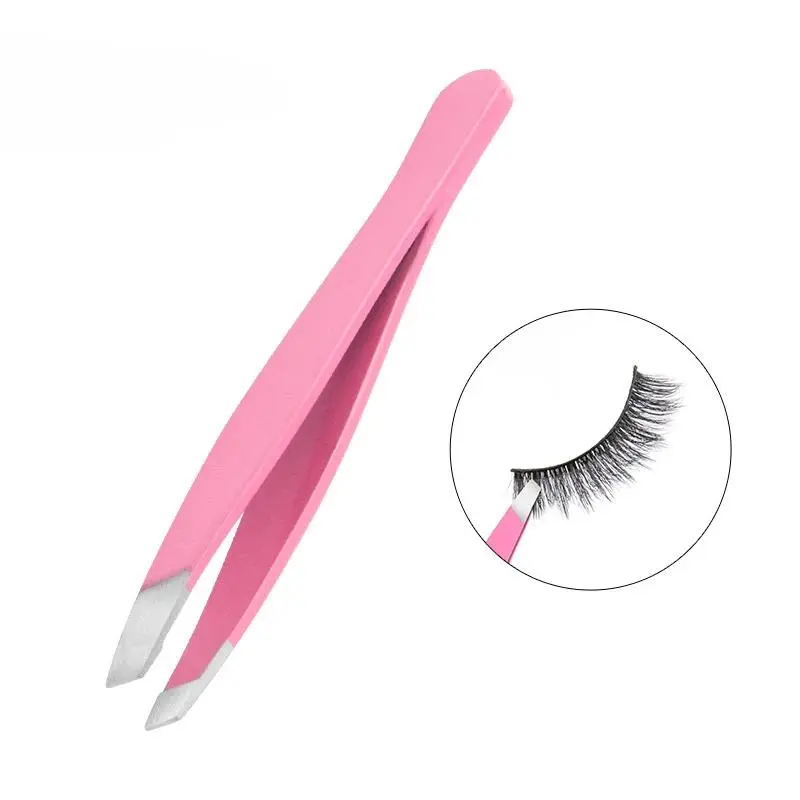 Stainless Steel Tweezers Positive Oblique Eyebrow Clip Repair Tools Oblique Nose Hair Clip Cosmetic Supplies
