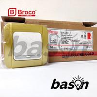 Gambar BROCO Galleo Gold / Emas G161 | Saklar 1 Gang 1 Way Switch dari Bason Kota Administrasi Jakarta Utara 3 Tokopedia
