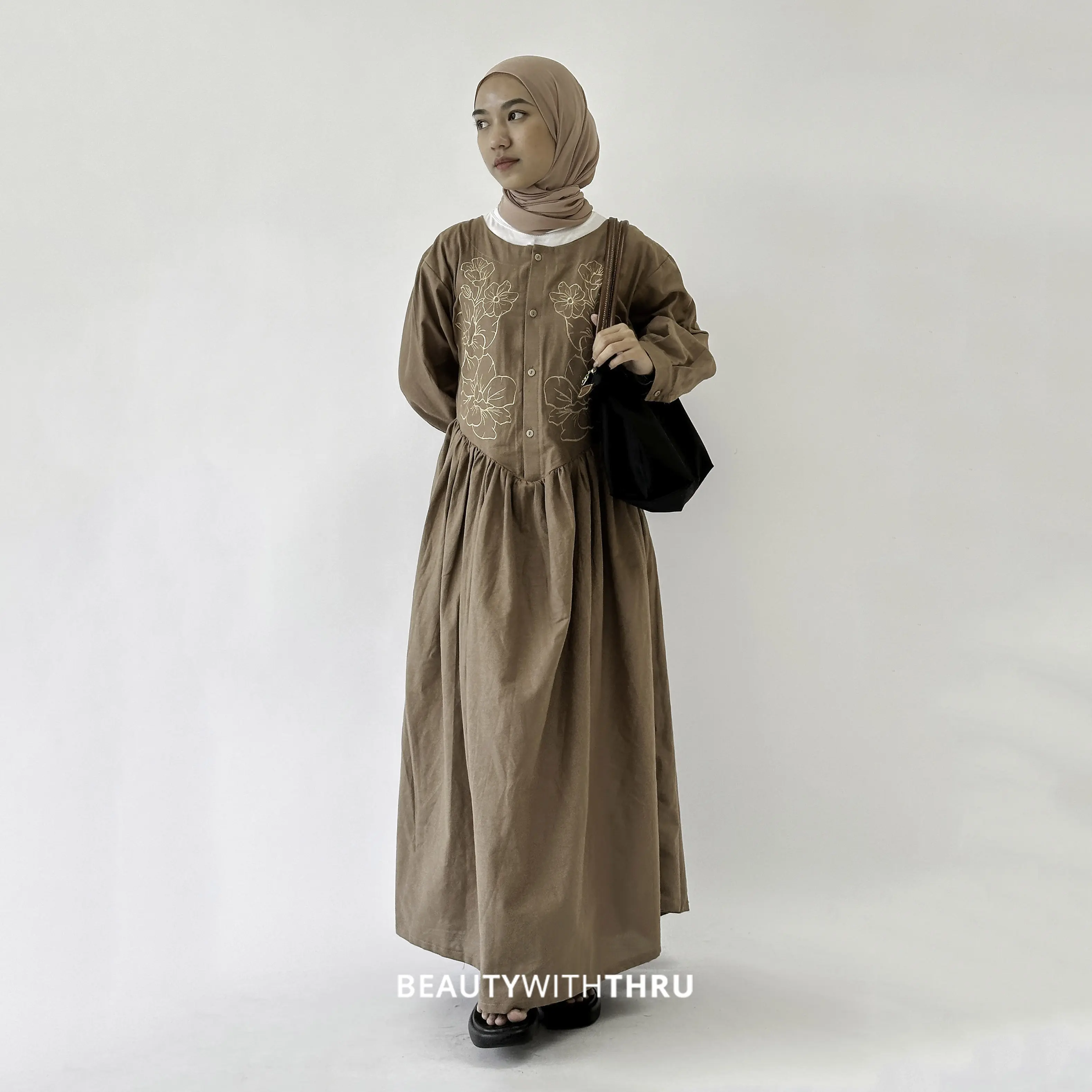 THRUOUTFIT - Duma Dress - Dress Wanita Linen