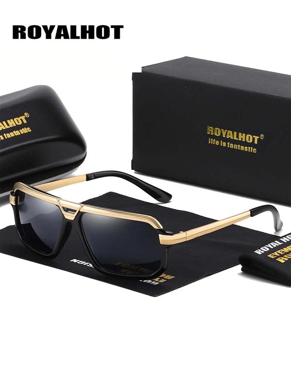 1 Pair Summer Top Bar Design Sunglasses, New Personality Travel Accessories for Women & Men, Lightweight and Durable for Outdoor Sun Protection Glasses for Daily Use, Modern Eyeglass 0