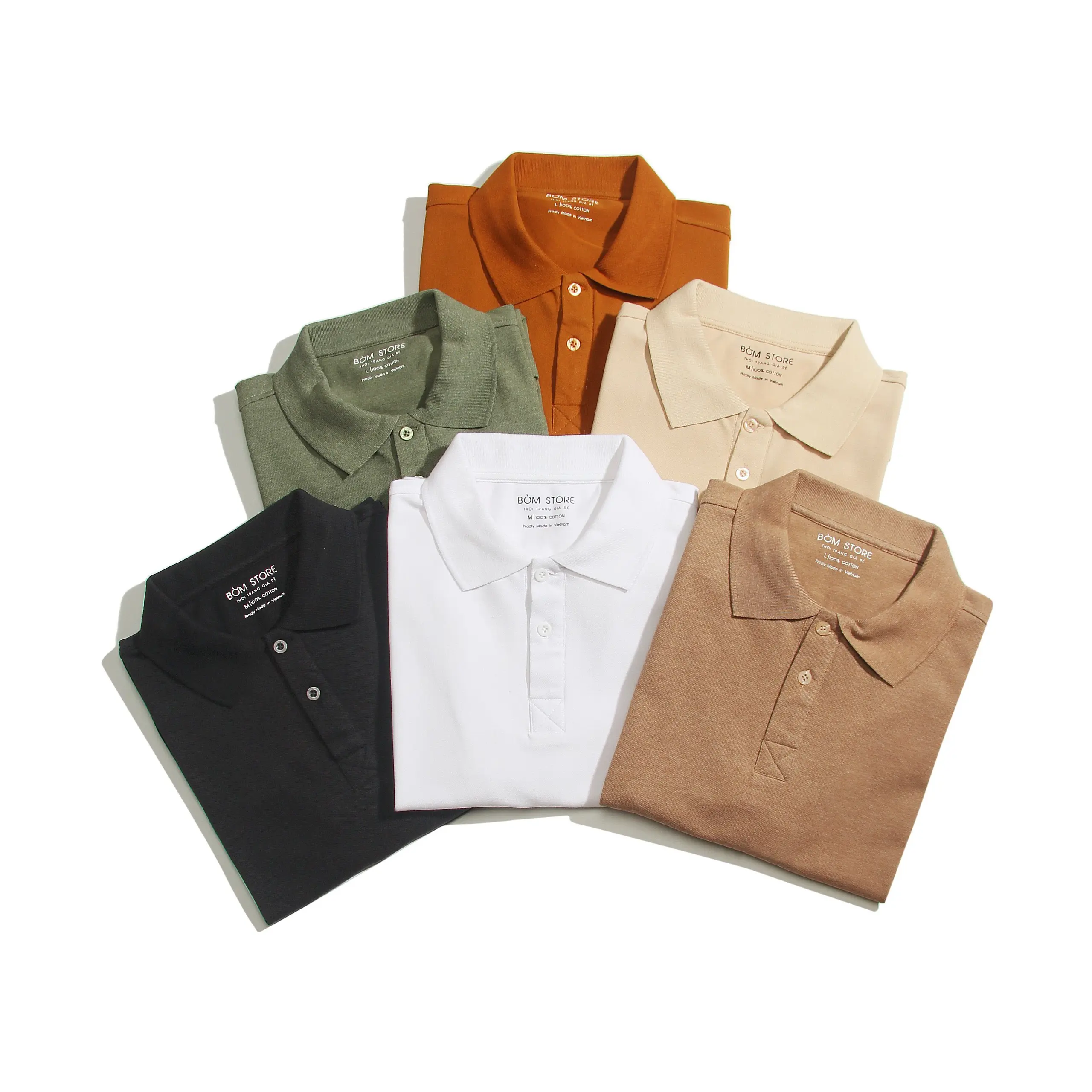 Áo Polo Nam Chất Thun Cotton Trơn Vải Cá Sấu BỜM SHOP (Beacon Denim cũ) Form Vừa Trẻ Trung 6 Màu AOPL03 Menswear Top Có Cổ
