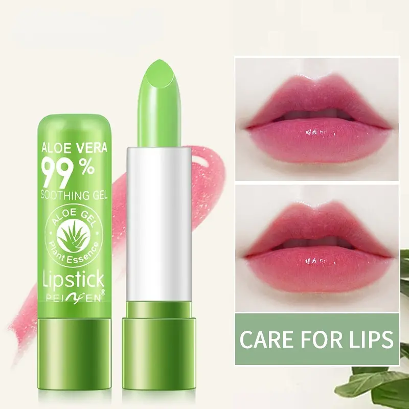 Temperature Change Jelly Moisturizing Lip Balm Lipstick Aloe Vera Nourishing Lip Balm