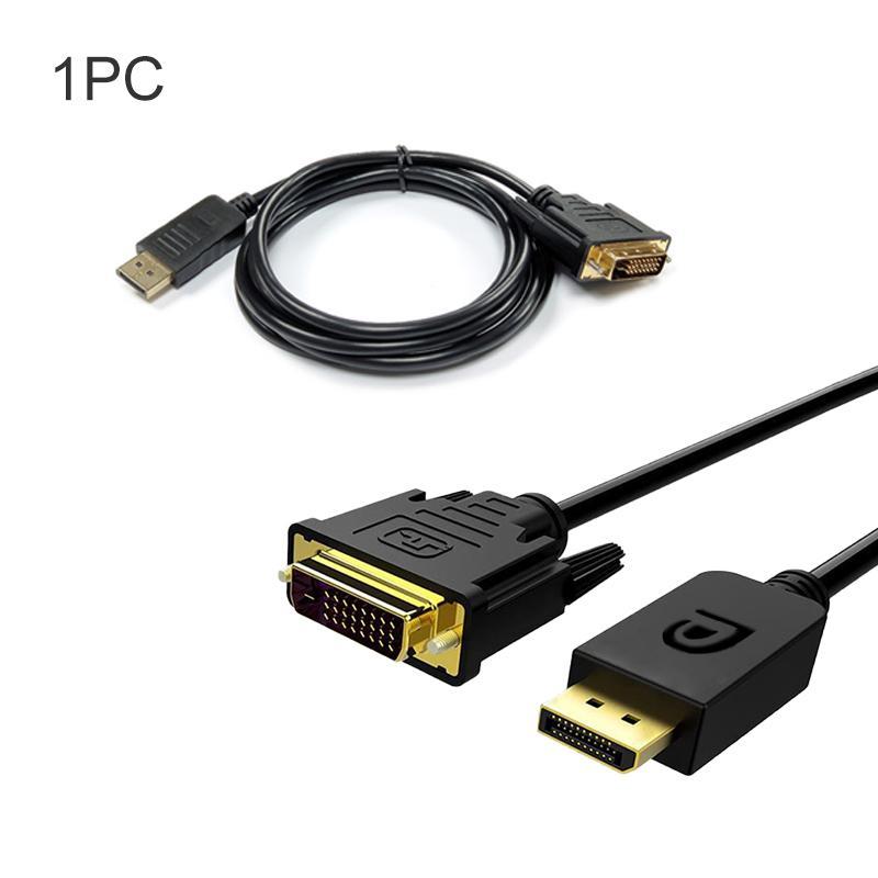DP to DVI 24 1 Cable Adapter, 1080P DP to DVI, Conversion Cable for Monitor Projector Displayport One-way Conversion Cable 0