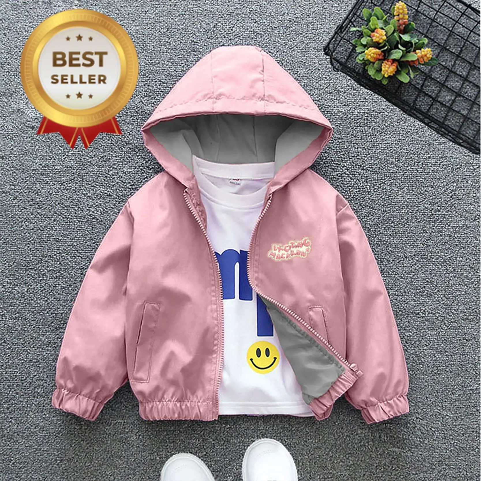 Jaket Anak Perempuan musim dingin berhoodie dan bergambar MY M3L0DY jaket  labubu