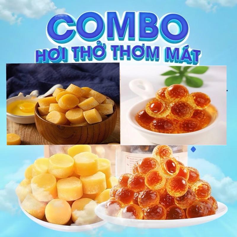 Combo 2 Loại "Thơm Mát" Kẹo Lê An Phế và Kẹo Lê An Phế Mật Ong Nhà Họ Chu ngậm Thức Ăn vặt