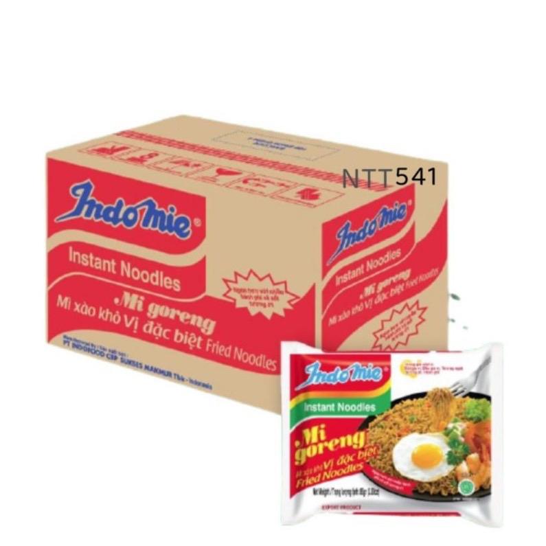 THÙNG MÌ XÀO KHÔ INDOMIE I 4 VỊ I 40 GÓI Cay Miến