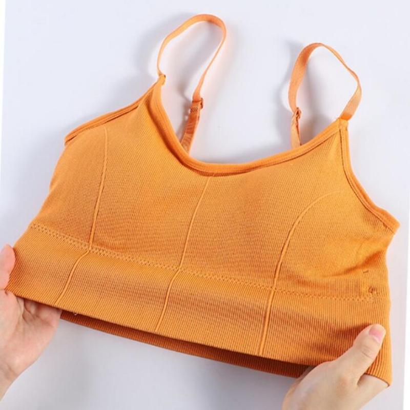Product Introduction of Womens Sports Bra Seamless Breathable Soft Underwear Adjustable Shoulder Strap Inner Padded Yoga Vest Bralette 25