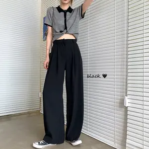 Celana Cullote Anti Kusut Highwish Wanita Panjang - Bahan Poliester Gramasi 180 - Standar, Variasi Nyaman Polyester Kantor Formal Casual Waist Katun Basic Kulot celanakulot