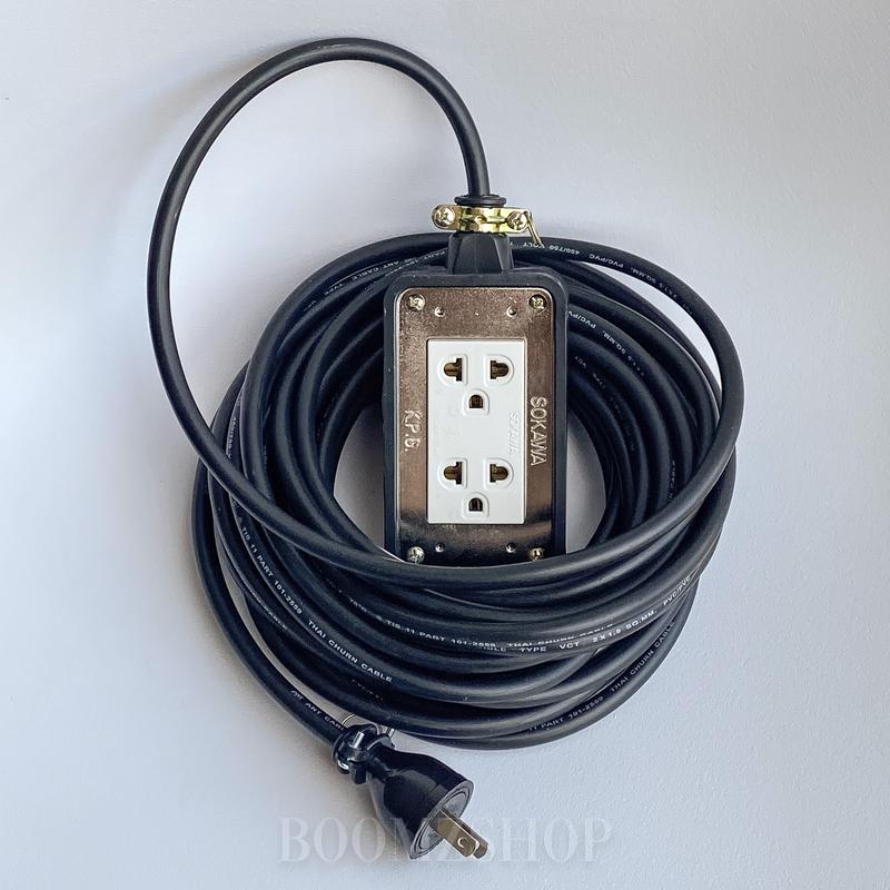 Product Introduction of สายยาว  30M , 40M , 50M  ปลั๊กพ่วงสนาม 2 ช่อง 2x4 บล็อกยางแท้ กันกระแทก Max 3000W ปลั๊กพ่วงพร้อมสายไฟ VCT 2x1 ปลั๊กไฟสนาม อย่างดี ส่งด่วน 1-3 วันได้รับของ 70