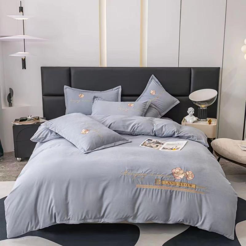 Bộ Vỏ 4 Món Chăn Ga Gối Cotton Nhung Mềm Mại Phù Hợp Cho Mùa Đông Sang Trọng. 2