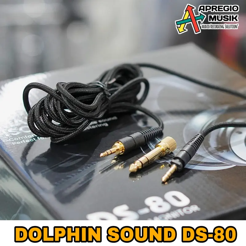 Dolphin Sound DS 80 DS80 Headphone Flat Studio Monitor 4