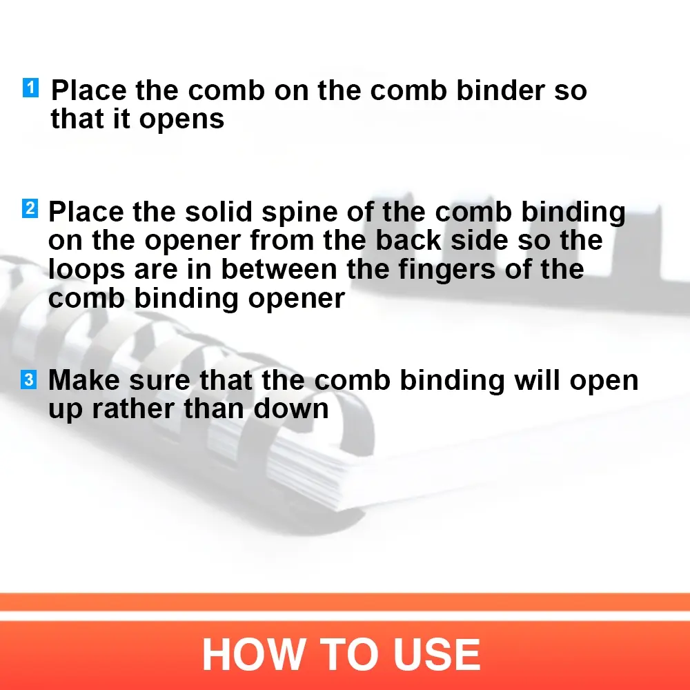 100pcs Comb Ring Binder A4 Plastic 21-Hole Black/Blue/White PVC Binding  Spines [8, 10, 12, 14, 16mm] - TikTok Shop Philippines