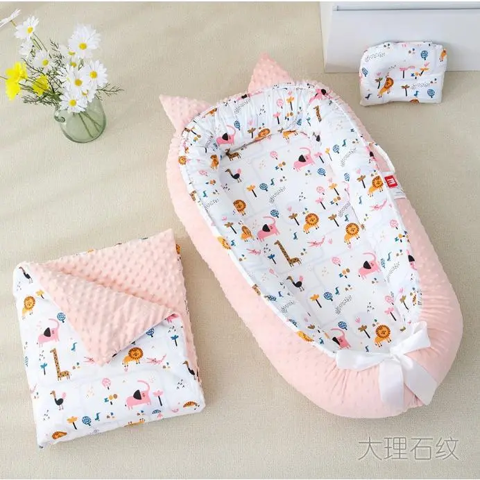 Beanie Velvet Portable Anti-Pressure Baby Bed in Bed Bionic Baby ...