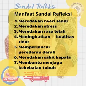 Sandal rematik sandal terapi kesehatan untuk rematik dan asam urat selop premium untuk pria dan wanita murah Sendal 5