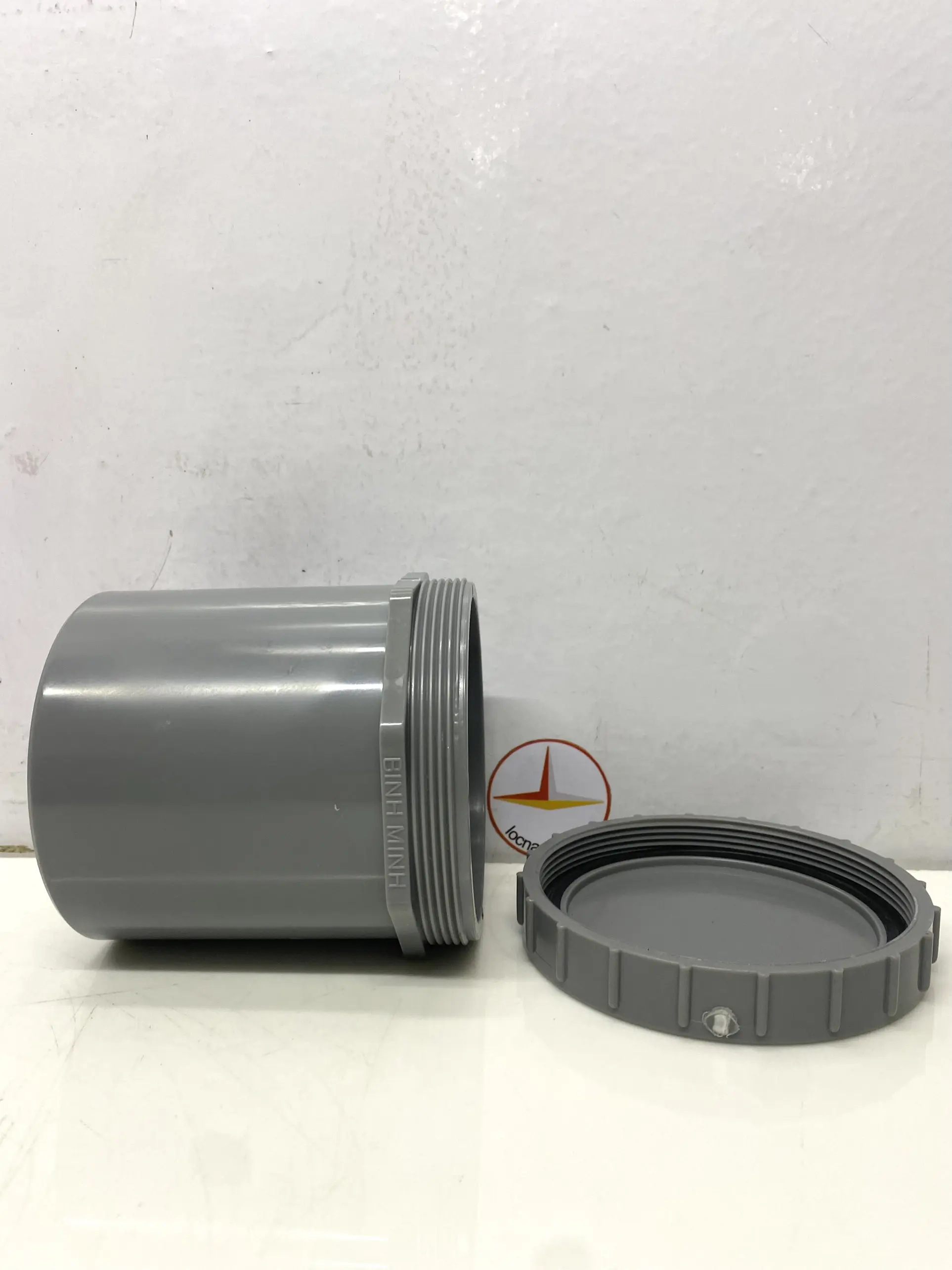Bít xả ren ngoài 114 nhựa PVC Bình Minh_BXRN114