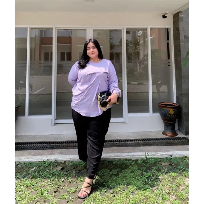 BAGGY PANTS JUMBO XXL, 4L , 5L , AMERICAN DRILL / OFFICE PANTS / CELANA KERJA WANITA Panjang Kantor 1