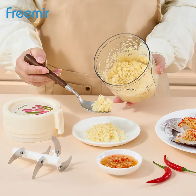 [freemir] Chopper Pencacah Kapasitas 920ml Chopper Tarik Blender Manual Penggiling Penghalus Bumbu Besar Serbaguna 3