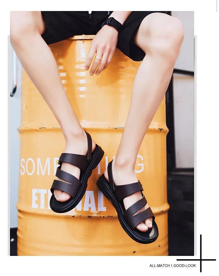 Product Introduction of Valazo men's casual sandals Korean men's slippers non-slip beach shoes for summer 15