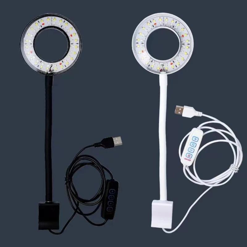 Lighting LED Clip on Aquarium Light 8W USB Plug Fish Tank Lamp Waterproof Adjustable Brightness Fish Light Clamp Aquariums Decor 0