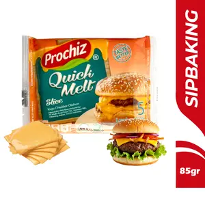 Prochiz Quick Melt Slice 85 gr isi 5 slice keju lembaran cheedar