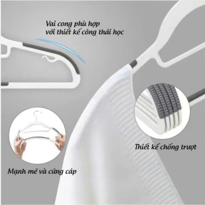 [HÀNG MỚI] COMBO30 MÓC TREO QUẦN ÁO CHỐNG TRƯỢT , móc xoay 360, Dẻo dai, sang trọng, giữ form quần áo. nhần hàng lỗi đổi (giao màu màu ngẫu nhiên) 2