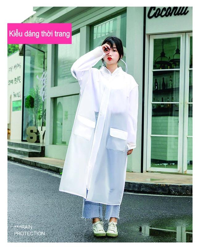 Áo Mưa Thời Trang Trong Suốt Có Kính AH56 5