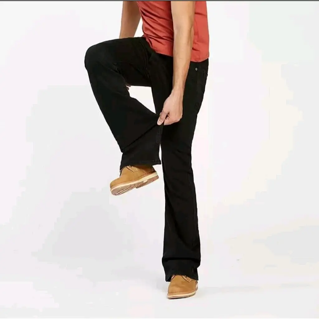 Celana Jean Cutbray Pria Bahan Demin Elastis Model BootCut