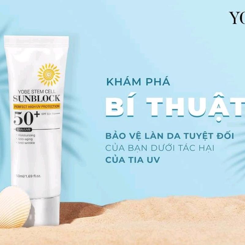 Kem chống nắng tế bào gốc yobe