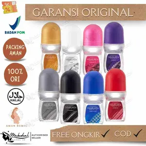 CASABLANCA Deodorant Roll On 50 ML Original - Black, Red, Violet, Dark - Anti Bakteri, Segar, Halal, POM, COD, Garansi Original