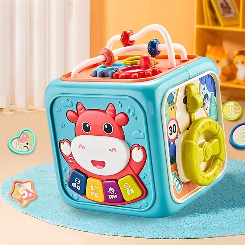 Hộp âm nhạc khối bận rộn montessori 10in1 Guty kids đa năng cho bé từ 6 tháng phát triển đa giác quan cho bé