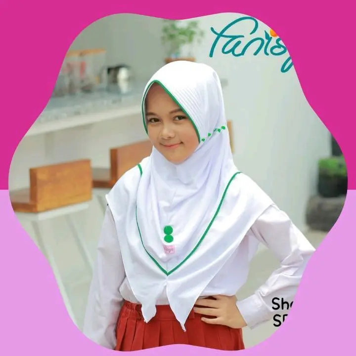 Jilbab Mi renda pad antem kaos instan