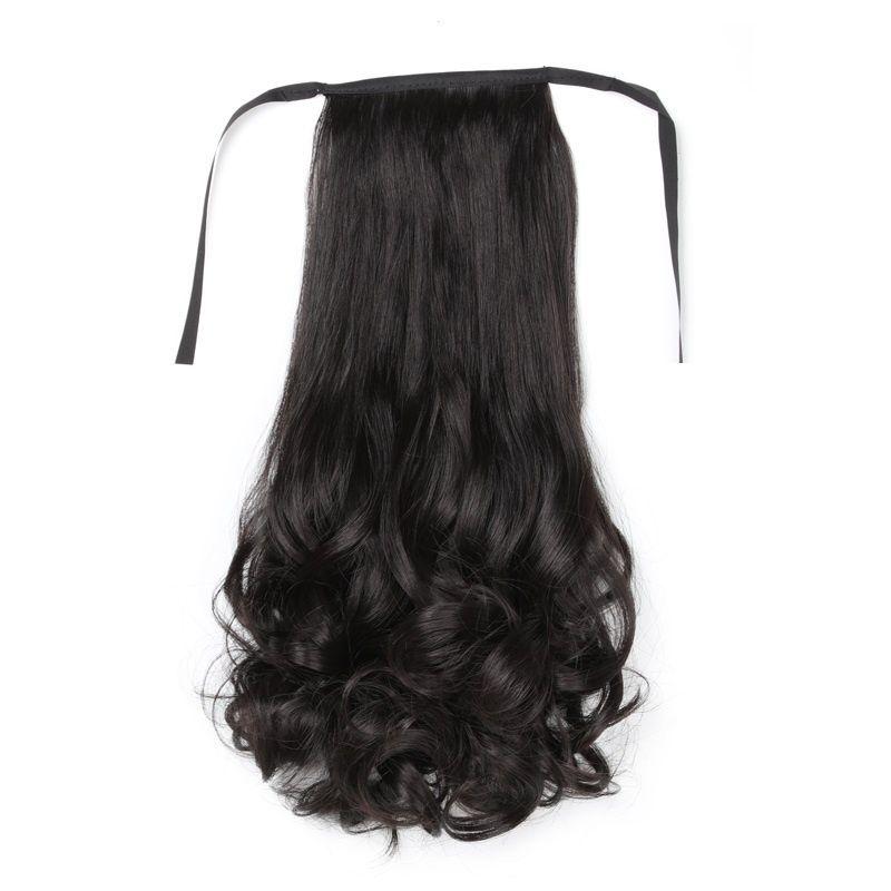 vIRAL Wig Ponytail Premium Kualitas Terjamin Untuk Anak Rambut Palsu Extensions Ponytail Model Panjang Keriting Bahan Sintetis Dengan Klip 5