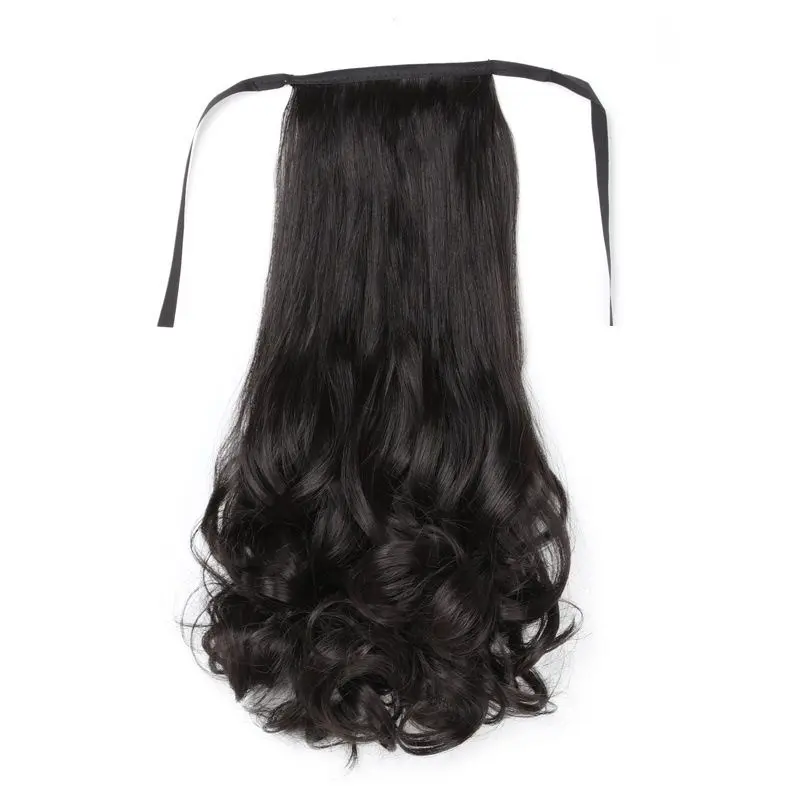 vIRAL Wig Ponytail Premium Kualitas Terjamin Untuk Anak Rambut Palsu Extensions Ponytail Model Panjang Keriting Bahan Sintetis Dengan Klip 5