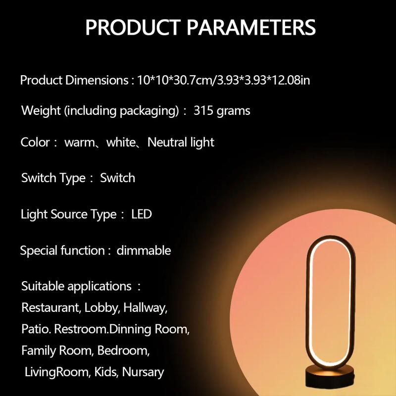 USB Powered LED Desk Lamp, 3-color Dimming Ambient Desk Light, Eye Protector LED Desk Lamp for Home Office Bedroom Study Room 6