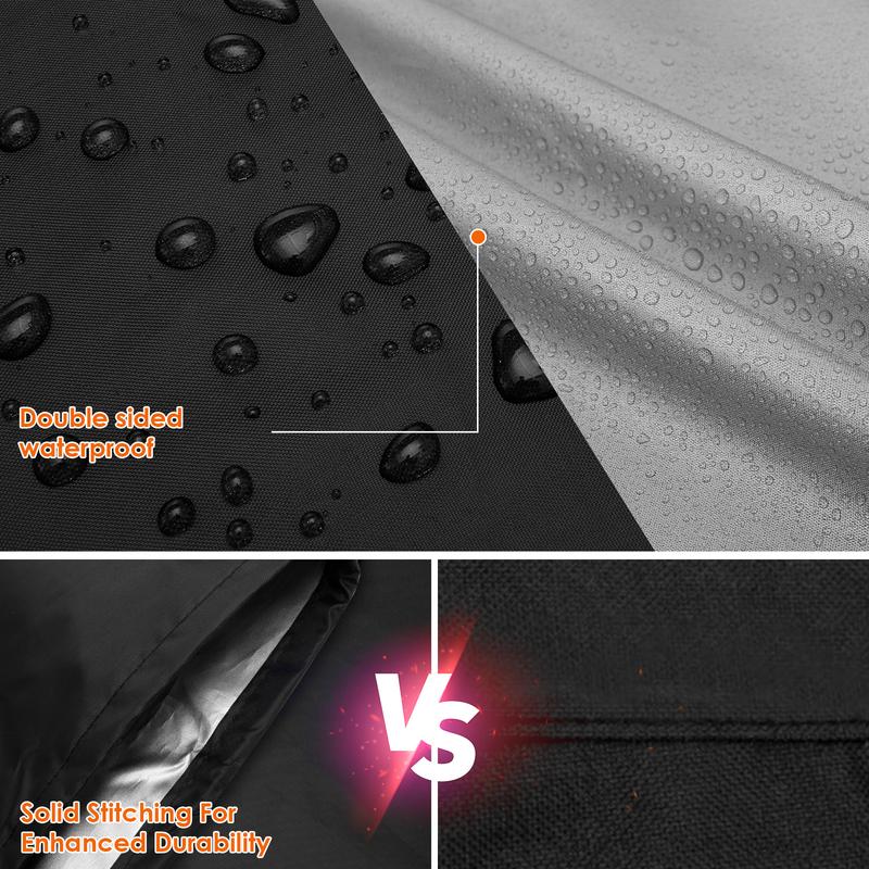 Product Introduction of Grill Cover 420D Oxford Cloth Barbecue Grill Cover Waterproof Grill Protective Covers Dustproof Rip-Proof BBQ Grill Cover Washable Outdoor Smoker Cover for Grill Oven Scooter Wheelchair n8W0k 27