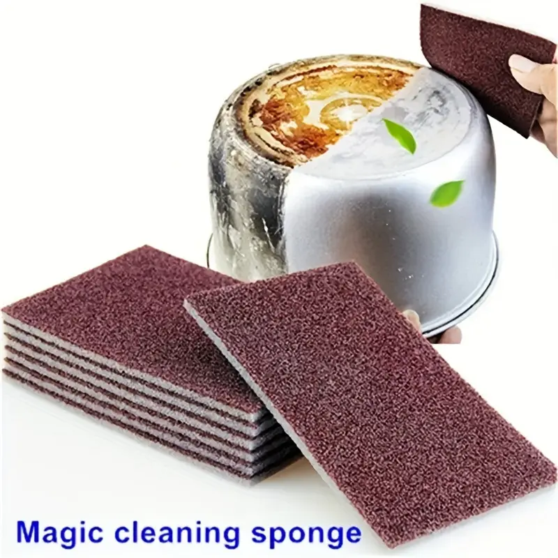Multipurpose Non-Scratch Magic Cleaning Sponge Set - Scrubbing Pads for Pots, Pans, Tiles, and Descaling - Rust Remover, Dishwashing, and Iron Cleaning - Home and School Cleaning Supplies 0