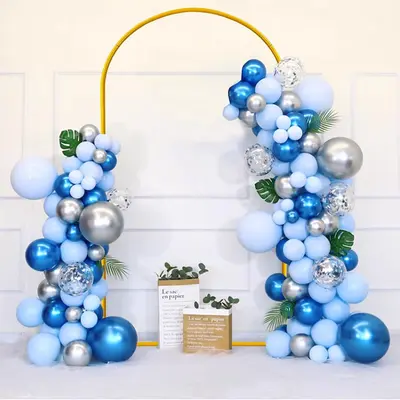 Wedding Arch Cover Set Of 3 – Black Spandex Covers For Round Top Backdrop Stand (6FT, 6.6FT, 7.2FT)