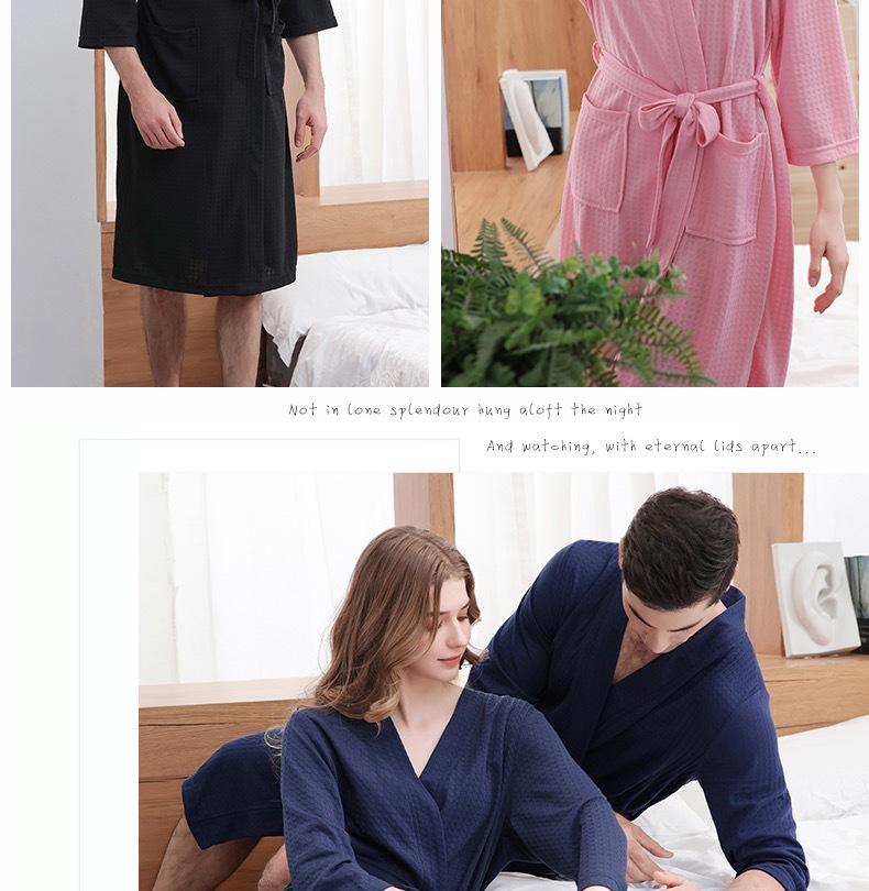 Product Introduction of Stylish Bathrobes for Men and Women  for Hotel Wholesale Wide and Absorbent Bathrobes for Relaxing 16