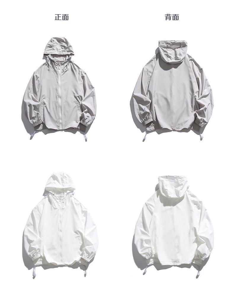 Product Introduction of [rashguardwomen]Summer Cool Skin Jacket UPF50+ Thin Sun Protection Jacket Unisex Casual Sun Protection Coat Men's Trendy 12[Women's sunscreen clothing] 9