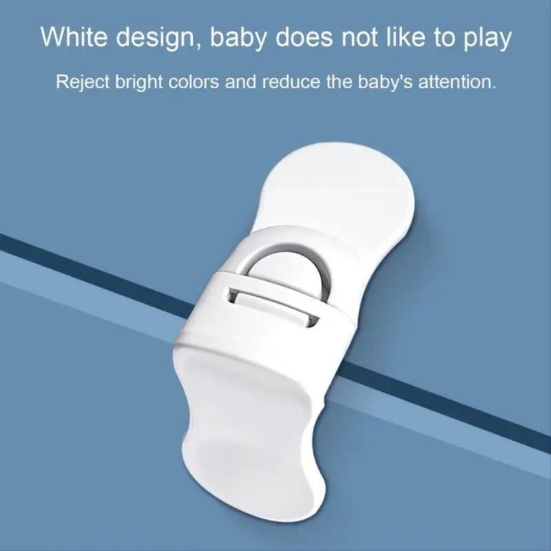 2pcs Door Lock Latches, Multi-functional Drawer Door Locks, Home Anti-pinch Door Locks 4