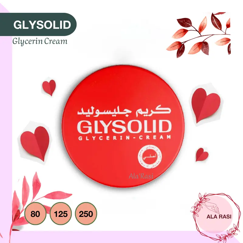 Krim Glysolid Glycerin Cream Arab 125 dan 250 ml untuk Kulit Kering Hidrasi Pelembab 0