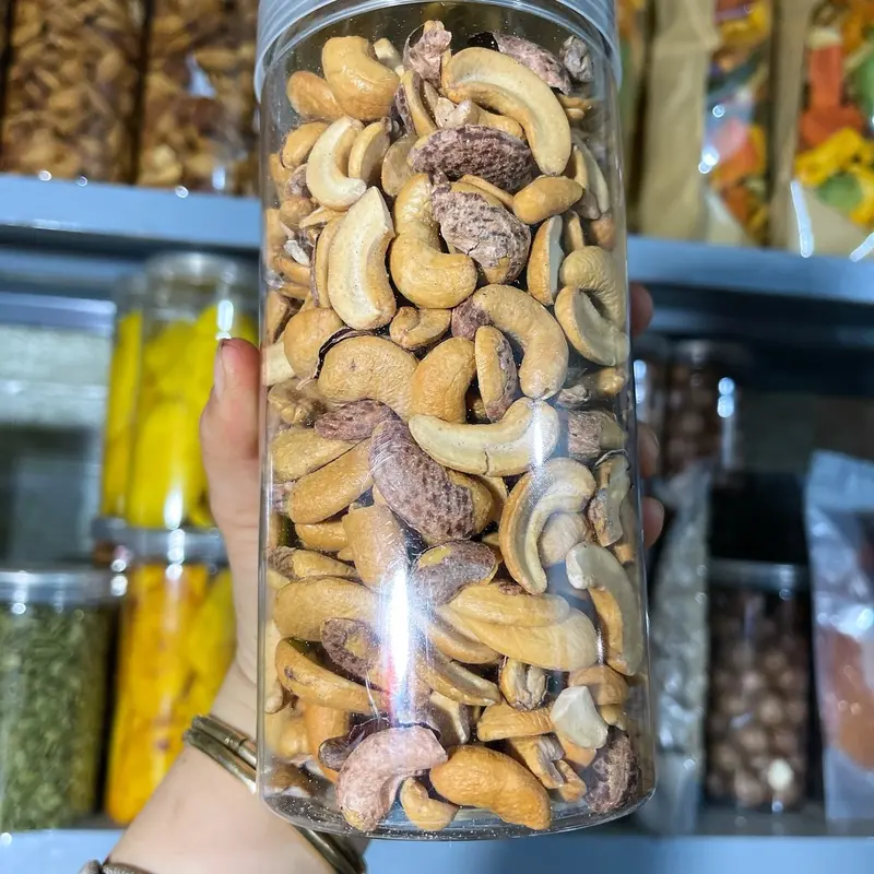 500gr hạt điều A cồ rang muối vỡ đôi còn lụa Ăn Vặt Food Snack Thức Ăn 2
