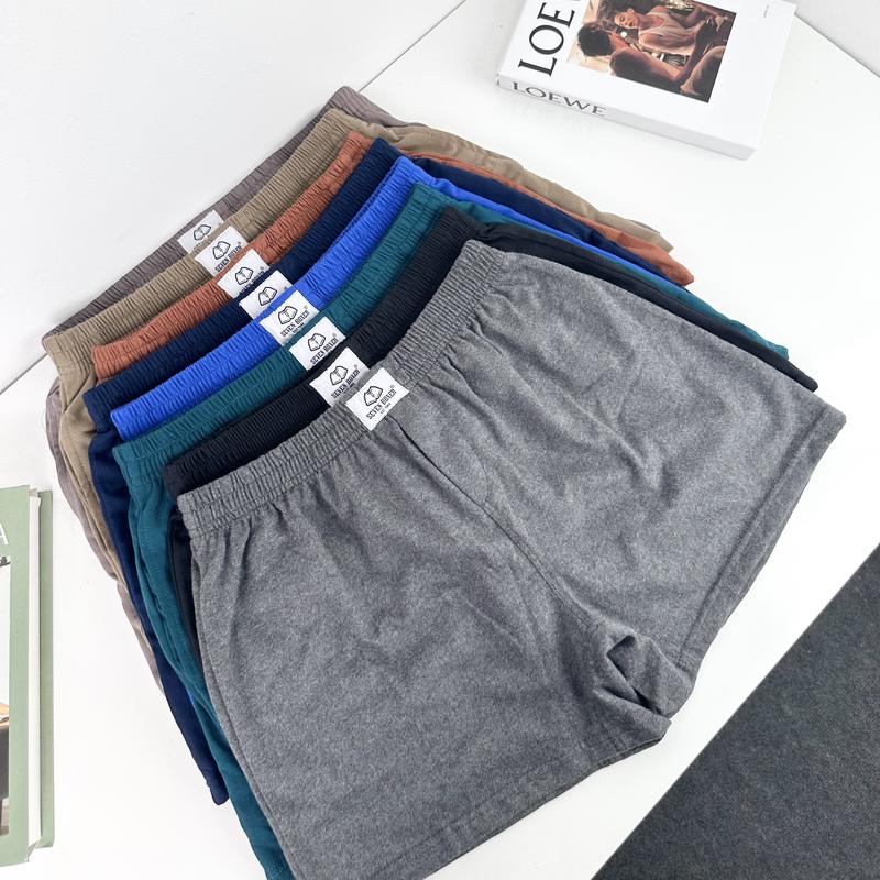 Combo 5 Quần Đùi Nam Thun Cotton Màu Trơn, Size Từ 45-90kg quần đùi Menswear quần đùi
