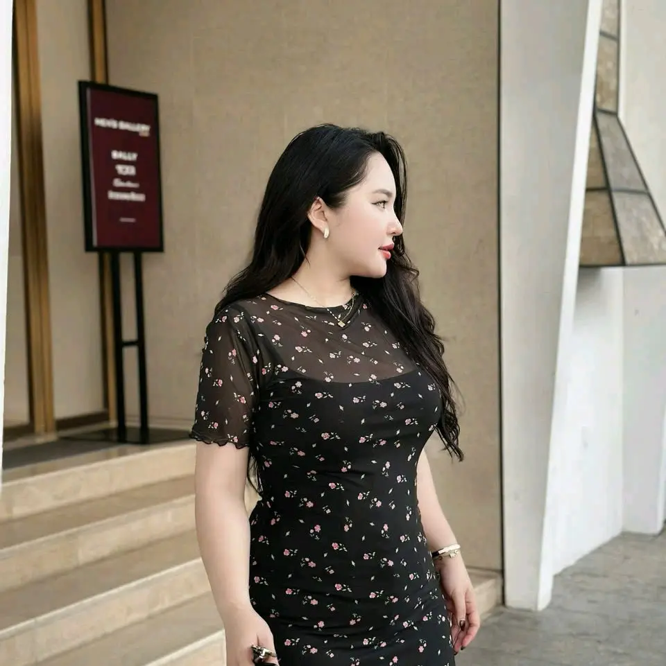 (BIGSIZE) SÉT ĐẦM NỀN HOA NHÍ CHẠY VIỀN LAI NGẮN XINH XỊN